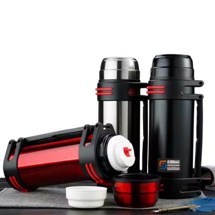 1.0 L 1.2 L 1.6 L 1.8 L 2.0 L 2.5 L vacuum insulated stainless steel travel pot with handle and strap